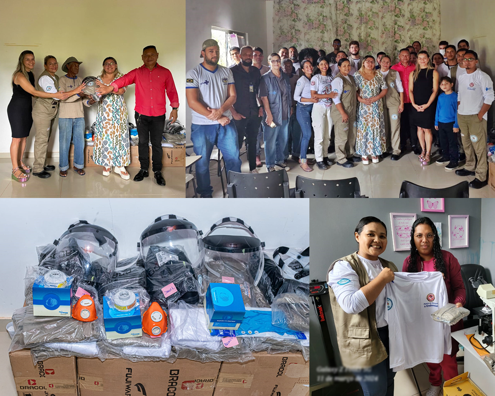 ENTREGA DOS KITS DE EPI PARA OS AGENTES DE COMBATE A ENDEMIAS